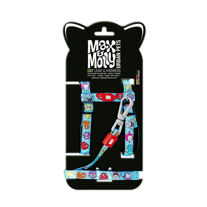 Cat Harnessleash Set - Little Monster1 Size cat harness Max & Molly Urban Pets Little Monsters