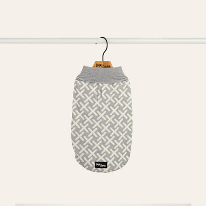 Dan & Sam – Dog Jumper with Leg Straps – Grooving Dog Sweater Dan & Sam 45cm Grey Kisses Jumper
