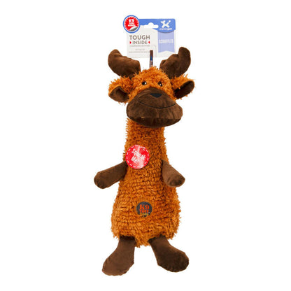 Deluxe :Charming Pets Scruffles Moose Plush Toy , Large 43CM Durable plush dog toy Charming Pets