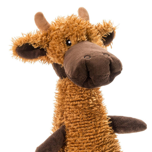 Deluxe :Charming Pets Scruffles Moose Plush Toy , Large 43CMcharming pets dog toysdog suppliesWoofy and Whiskers