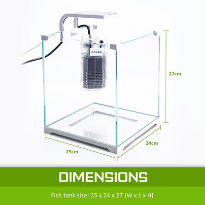 Dynamic Power Aquarium Fish Tank 16L Starfire Glass Pet Care > Aquarium Dynamic Power