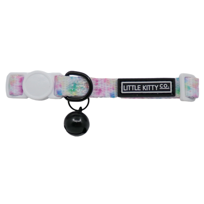 Cat Collar & Bow Tie: Cotton Candy cat collar & Bow Tie Little Kitty Co
