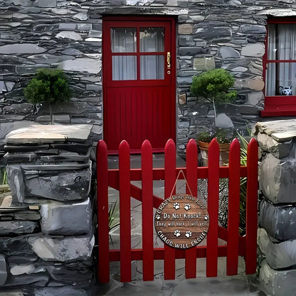 Wooden plaque "Crazy dogs live here" love you happiness