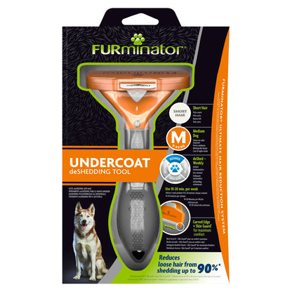 FURminator – Undercoat Deshedding Tool – Short Hair Cat Pet Care > Cleaning & Maintenance > Pet Grooming Supplies Furminator Dogs Short Medium - Large