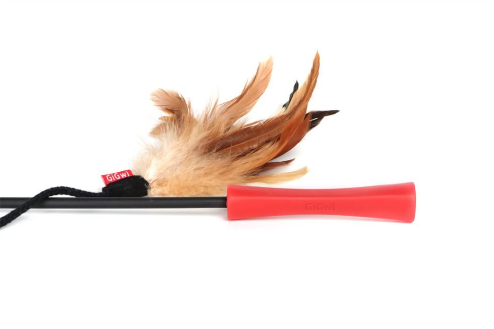 GiGwi Feather Teaser Wand - NaturalWoofy and Whiskers