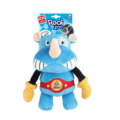 Gigwi – Rock Zoo – Boxer Rhino Dog toys Woofy and Whiskers