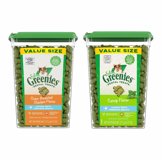 Greenies - Dental Cat Treats - Value Tube#CatPet Oral CareWoofy and Whiskers