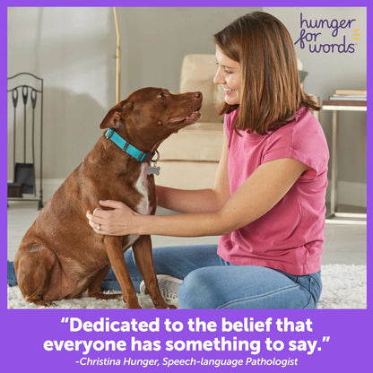 Hunger For Words Talking Pet Essential Words Set interactive dog tog training buttons Hunger for words