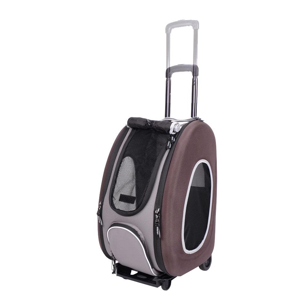 Ibiyaya 5 - 1 Combo Eva Pet Carrier/Pram/Stroller Chocolate.Woofy and Whiskers