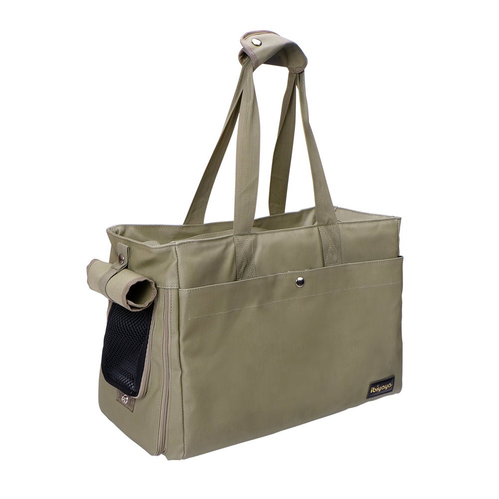 Ibiyaya Canvas Pet Carrier Tote for Cats & Dogs - GreyWoofy and Whiskers