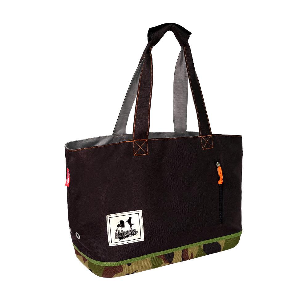 Ibiyaya Canvas Pet Carrier Tote for Pets up to 7kg - CamouflageWoofy and Whiskers