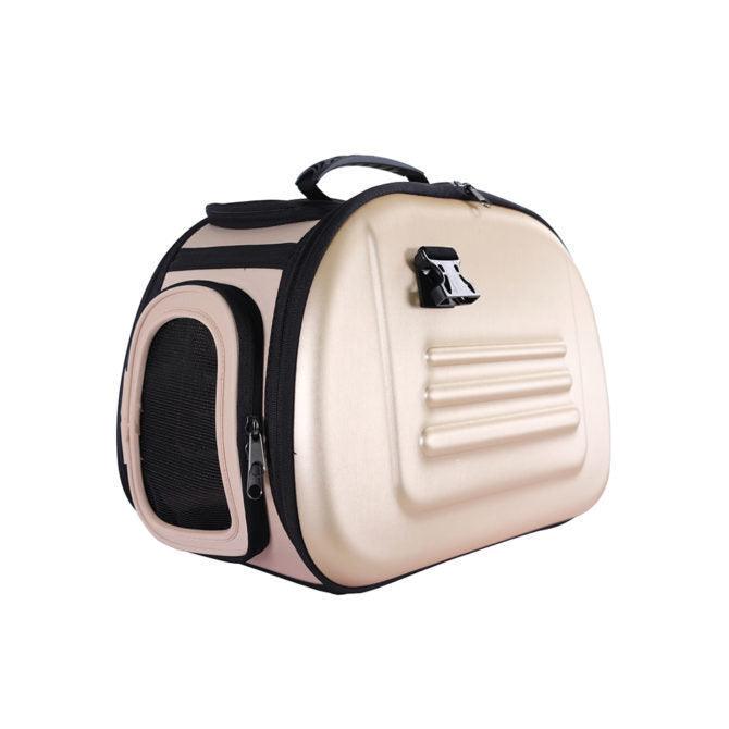 Ibiyaya Classic EVA Collapsible Pet Carrier - BeigeWoofy and Whiskers