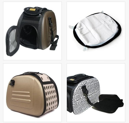 Ibiyaya Classic EVA Collapsible Pet Carrier - Beige Pet Carrier Ibiyaya