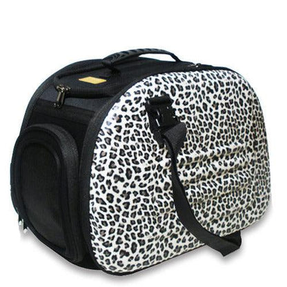 Ibiyaya Classic EVA Collapsible Pet Carrier - Beige Pet Carrier Ibiyaya Leopard