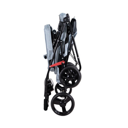 Ibiyaya Double Decker Pet Stroller for Multiple Pets - Silver Gray pet stroller Ibiyaya
