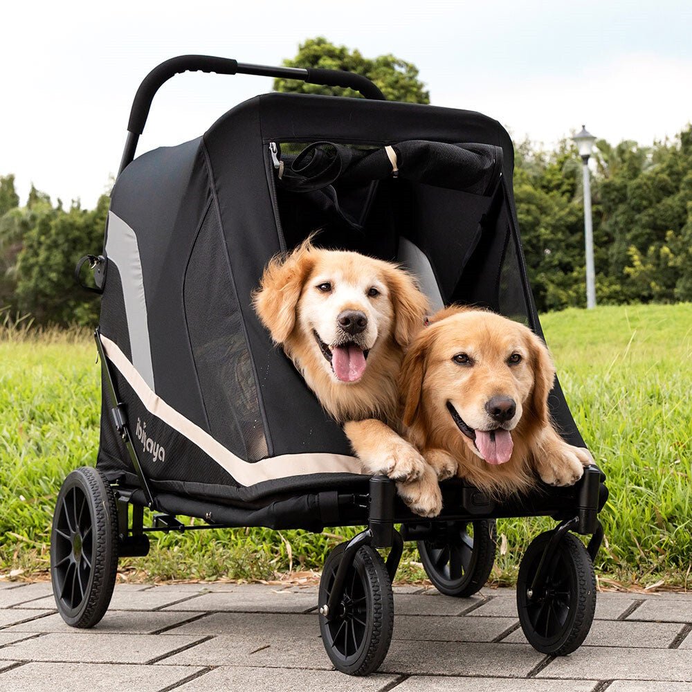 Ibiyaya Grand Cruiser Large Dog Stroller Pram for Dogs up to 50kg600D PET recycled yarnCatsWoofy and Whiskers