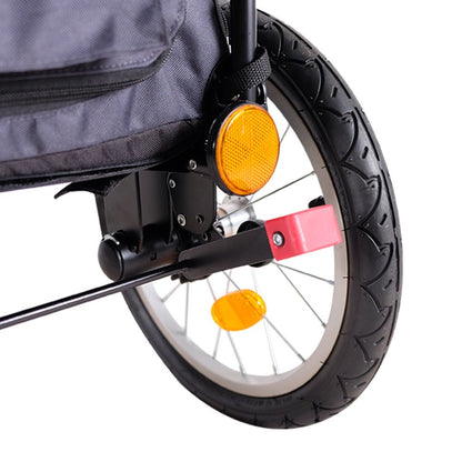 Ibiyaya Happy Pet Trailer / Jogger with Bicycle Attachment 2.0 - Blue Stroller Ibiyaya
