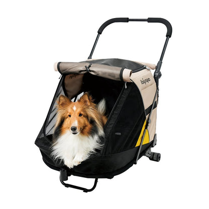 Ibiyaya Minika 3-in-1 Pet Stroller System - Arizona Tan pet stroller Ibiyaya