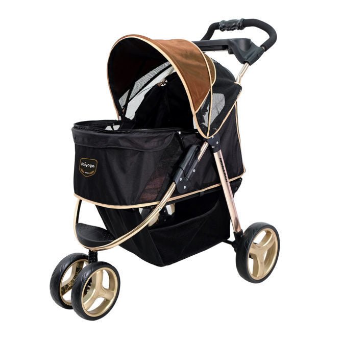 Ibiyaya "Monarch" Premium Pet Jogger Stroller - Luxury GoldScratch Resistant Materialtough and lightweightWoofy and Whiskers