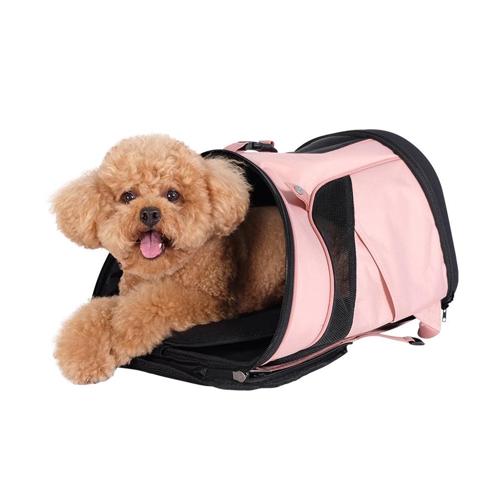 Ibiyaya Ultralight Backpack Pet Carrier - Coral PinkWoofy and Whiskers