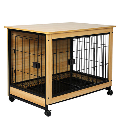 PaWz Wooden Wire Dog Kennel Side End M Medium Pet crate PaWz