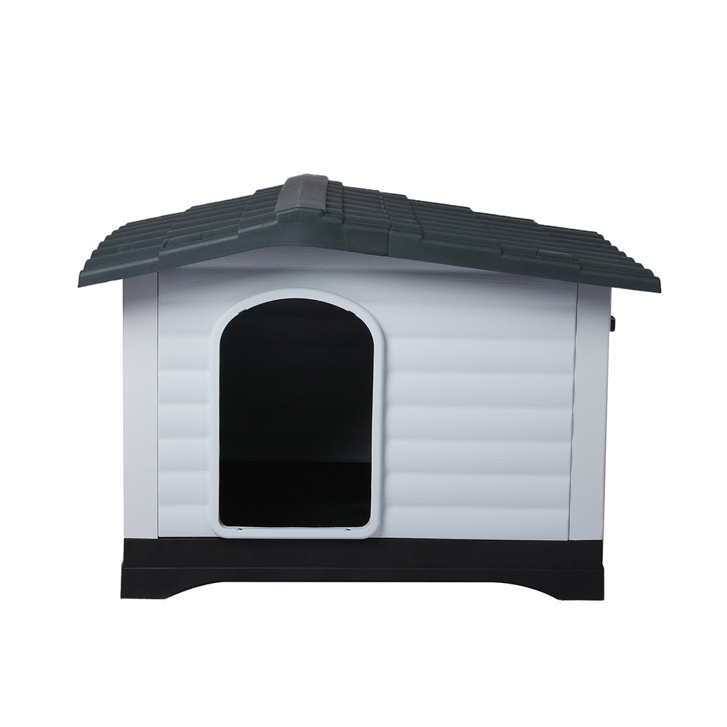 PaWz Dog Kennel Outdoor Indoor Plastic L Grey Pet Care > Dog Supplies > Dog Kennels PaWz