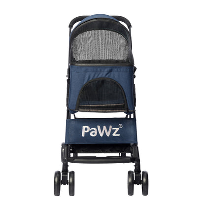 PaWz Large Pet Stroller Dog Cat Carrier Blue pet stroller PaWz
