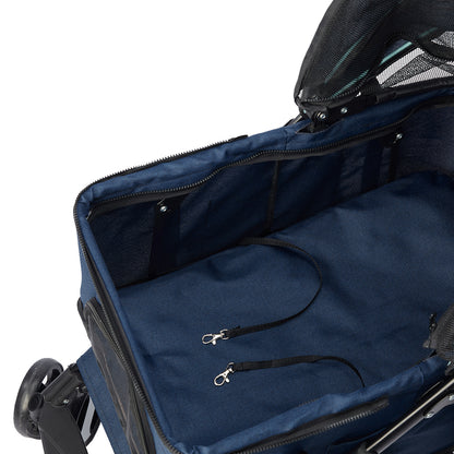 PaWz Large Pet Stroller Dog Cat Carrier Blue pet stroller PaWz