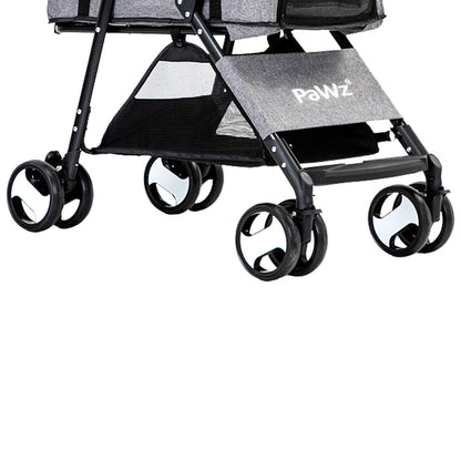 PaWz Large Pet Stroller Dog Cat Travel Grey pet stroller PaWz