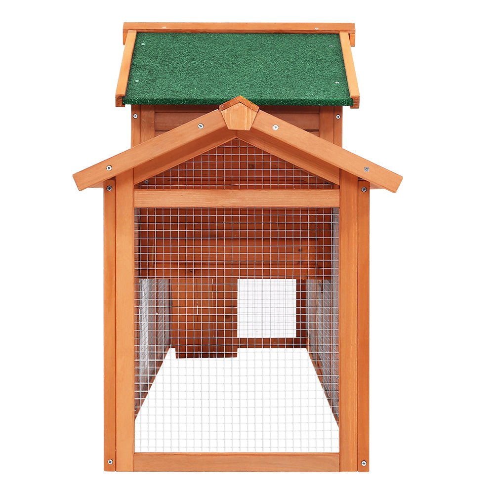 i.Pet Chicken Coop Rabbit Hutch 220cm x 44cm x 84cm Large Run Wooden Outdoor Bunny Cage HouseWoofy and Whiskers