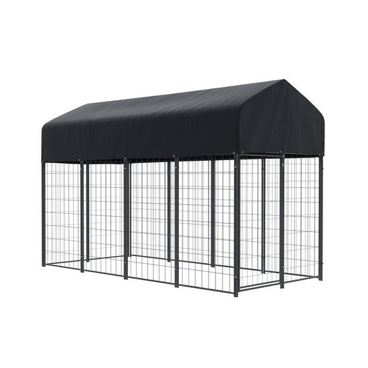 i.Pet Dog Kennel Extra Large House Outdoor Playpen Pet Puppy Metal BackyardWoofy and Whiskers