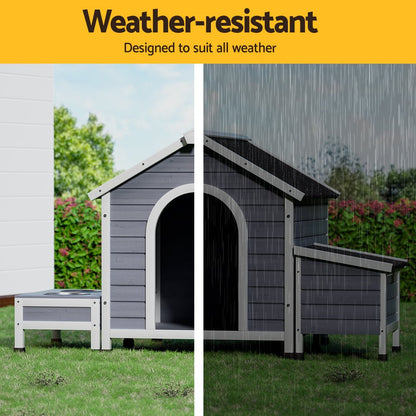 i.Pet Dog Kennel House Large Wooden Outdoor Pet Kennels Indoor Puppy Cabin Pet Care > Dog Supplies > Dog Kennels ipet