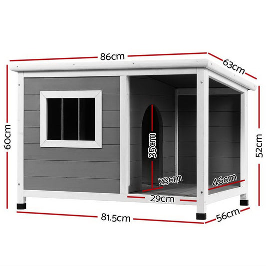 i.Pet Dog Kennel House Large Wooden Outdoor Pet Kennels Indoor Puppy Cabin Log Pet Care > Dog Supplies > Dog Kennels ipet