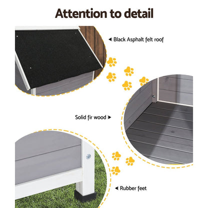 i.Pet Dog Kennel Wooden Large Outdoor House Indoor Puppy Pet Cabin Weatherproof Pet Care > Dog Supplies > Dog Kennels ipet