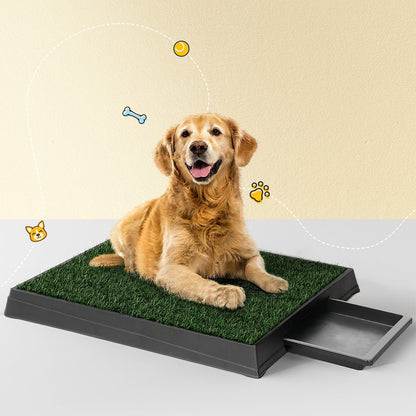 i.Pet Pet Training Pad Dog Potty Toilet Large Loo Portable With Tray Grass Mat Pet Care > Dog Supplies Woofy and Whiskers