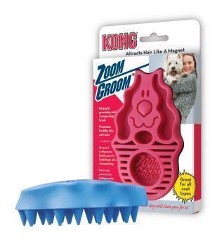 KONG ZoomGroom Raspberry Brush Kong