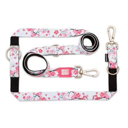 Max and Molly Dog Lead - Large Size - Various Designs - Woofy and Whiskers-Polyester-Quick drying neoprene- Heavy Duty Lobster claw metal clip- Pet Care > Dog Supplies Max & Molly Urban Pets Cherry Bloom Large
