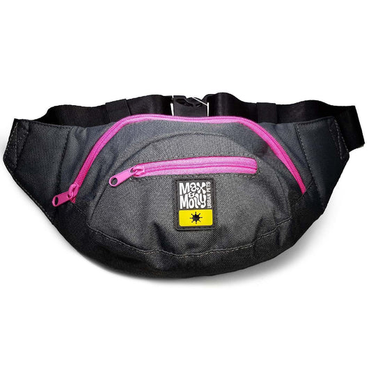 Max & Molly Waist Walking Belt Bum Bag - Silver Pet Care > Dog Supplies Max & Molly Urban Pets Pink