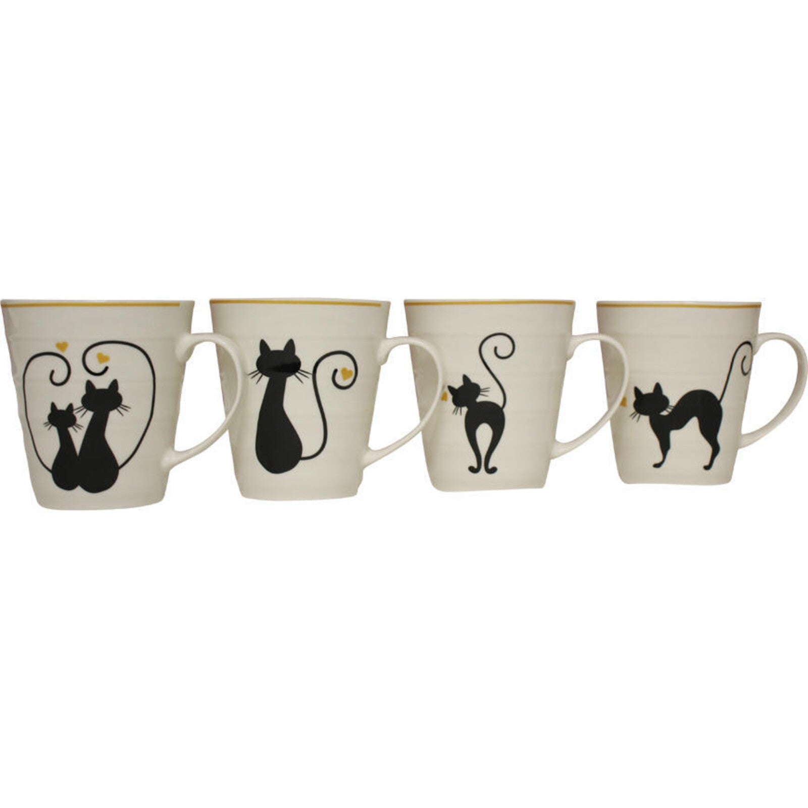 Mugs Cat Heart AsstdWoofy and Whiskers