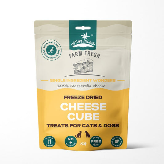Nature Island Freeze Dried Cheese Cube treats 150g for Pets NI2914-CC Pet treats Nature Island