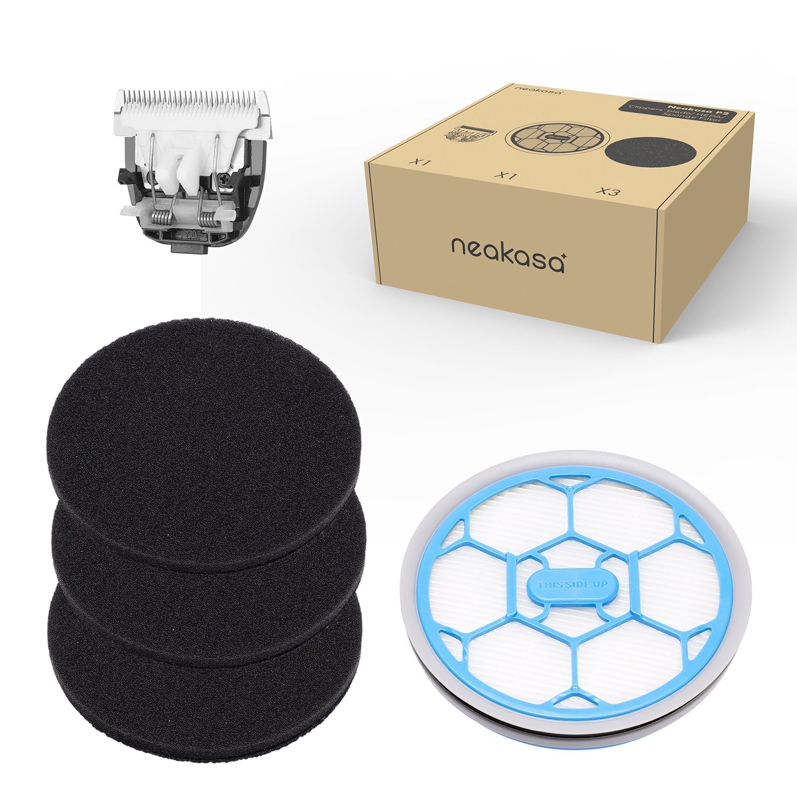 NEAKASA P2 pro Accessories kit A (1 blade+1 HEPA+3 foam)Woofy and Whiskers