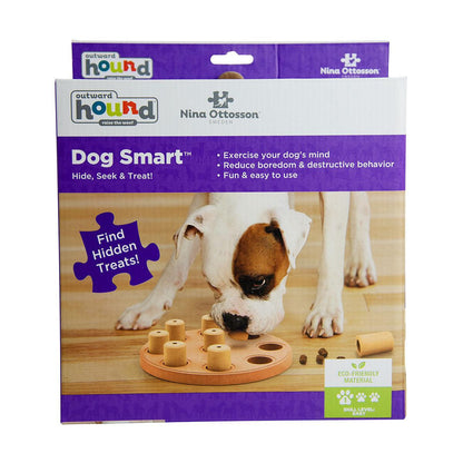 Nina Ottosson Dog Smart Wooden Interactive Dog Game & Toy - Orange Dog toys Nina Ottoson