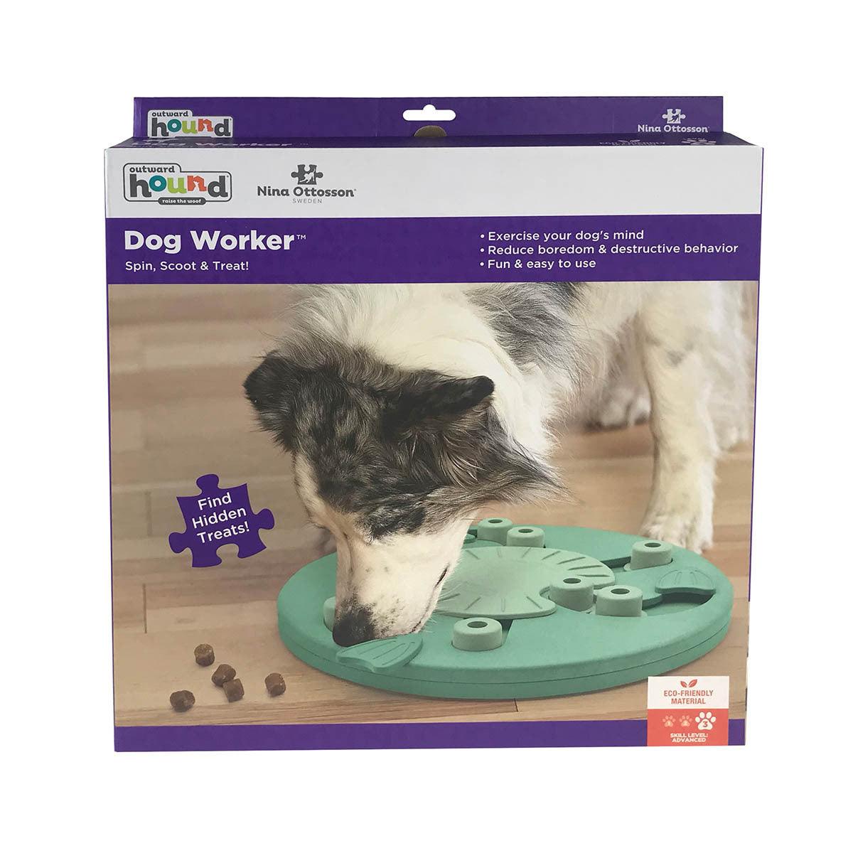 Nina Ottosson Dog Worker Treat Dispensing Interactive Dog Game Level 3dog suppliesDogsWoofy and Whiskers