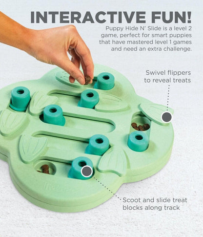 Nina Ottosson Hide & Slide Interactive Puzzle Dog Toy for Puppies - Level 2 Dog toys Nina Ottoson