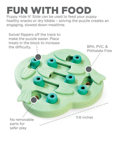 Nina Ottosson Hide & Slide Interactive Puzzle Dog Toy for Puppies - Level 2 Dog toys Nina Ottoson