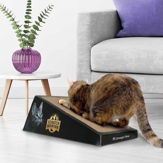 Omega Paw Scratch Mountain Ripple Board Cardboard Cat Scratcher Cat Toys and Scratchers Omega Paw