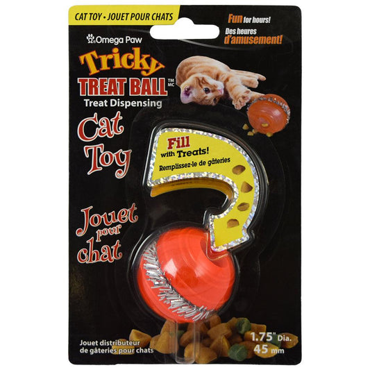 Omega Paw Tricky Treat Ball Treat & Food Dispensing Cat Toy Cat Toys and Scratchers Omega Paw
