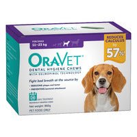 Oravet Plaque & Tartar Control Chews for Extra Small Dogs up to 4.5kg - 28-pack Pet oral care supplies Oravet