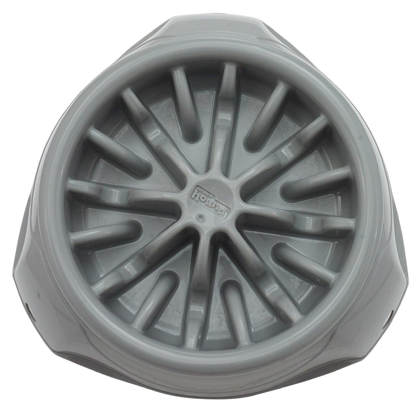 Outward Hound 3-1 up Height Adjustable Dog Bowl- - Woofy and Whiskers Slow Food Bowl Outward Hound Grey