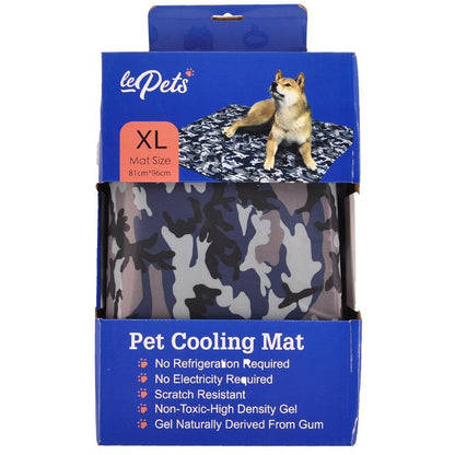 Pet Cooling Mat-Gel-Self Cooling-Scratch resistant-Non Toxic-Natural Pet Care > Dog Supplies Le Pets Medium Camo